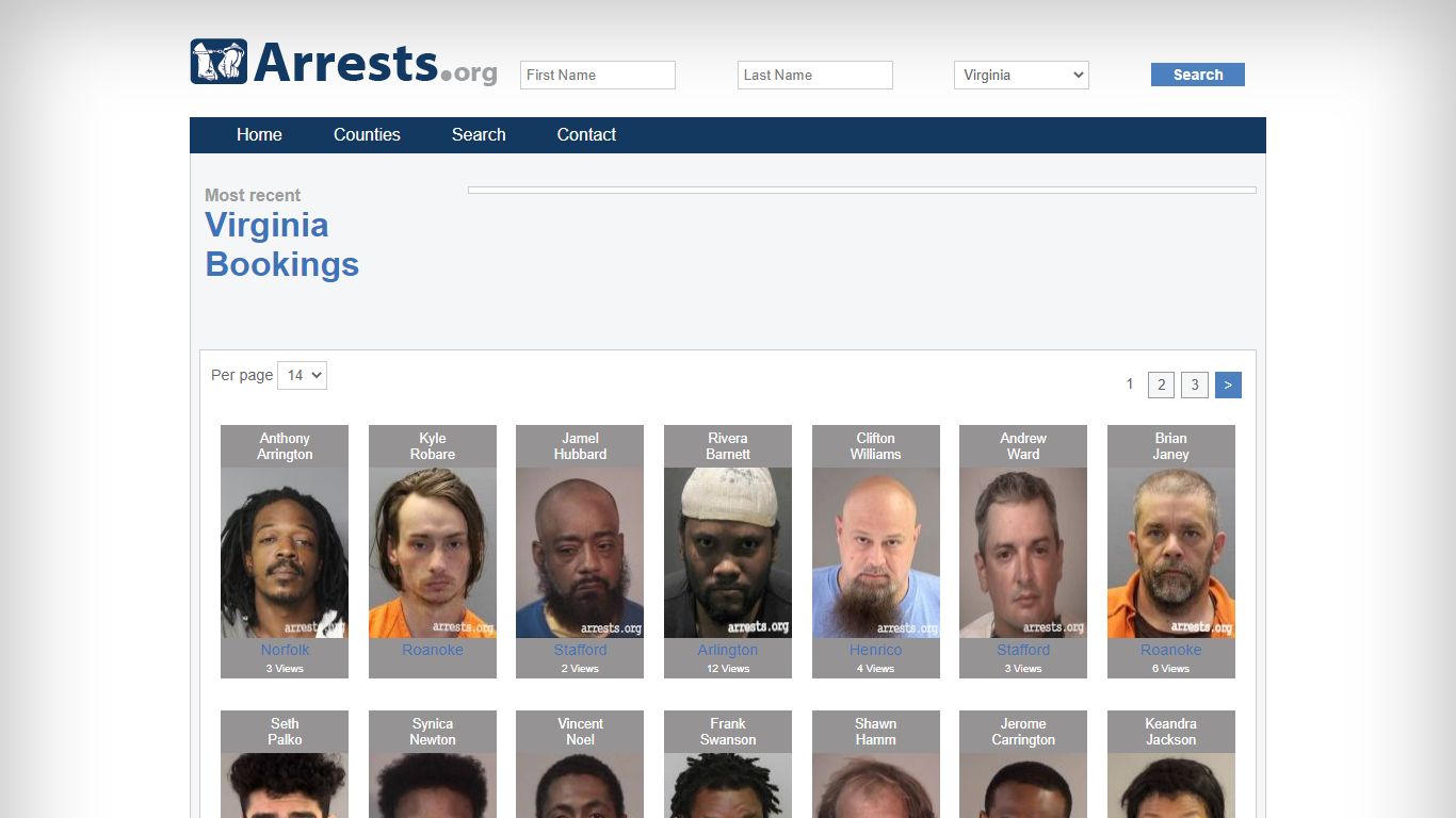 Virginia Arrests and Inmate Search